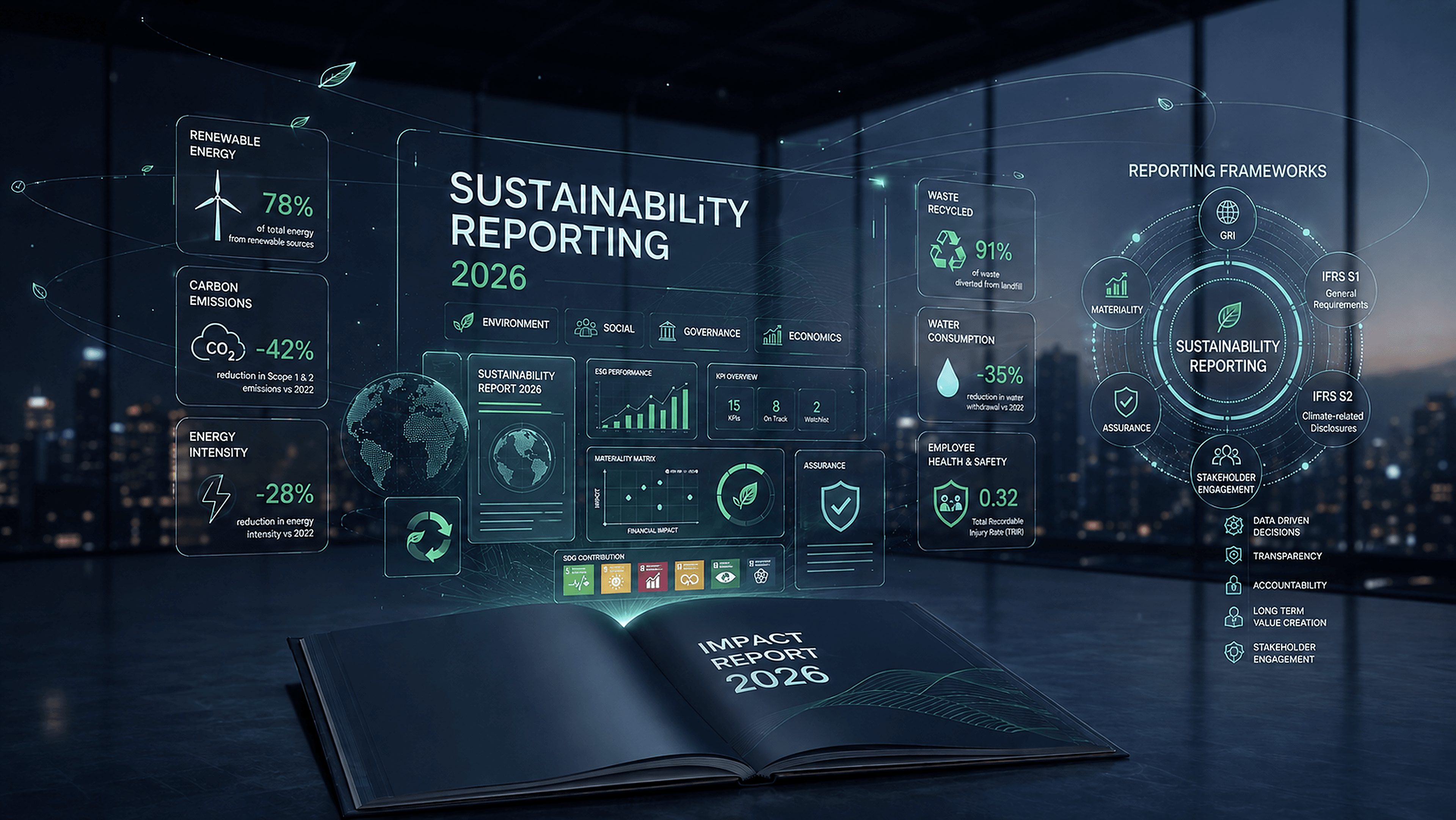 Reporting service illustration